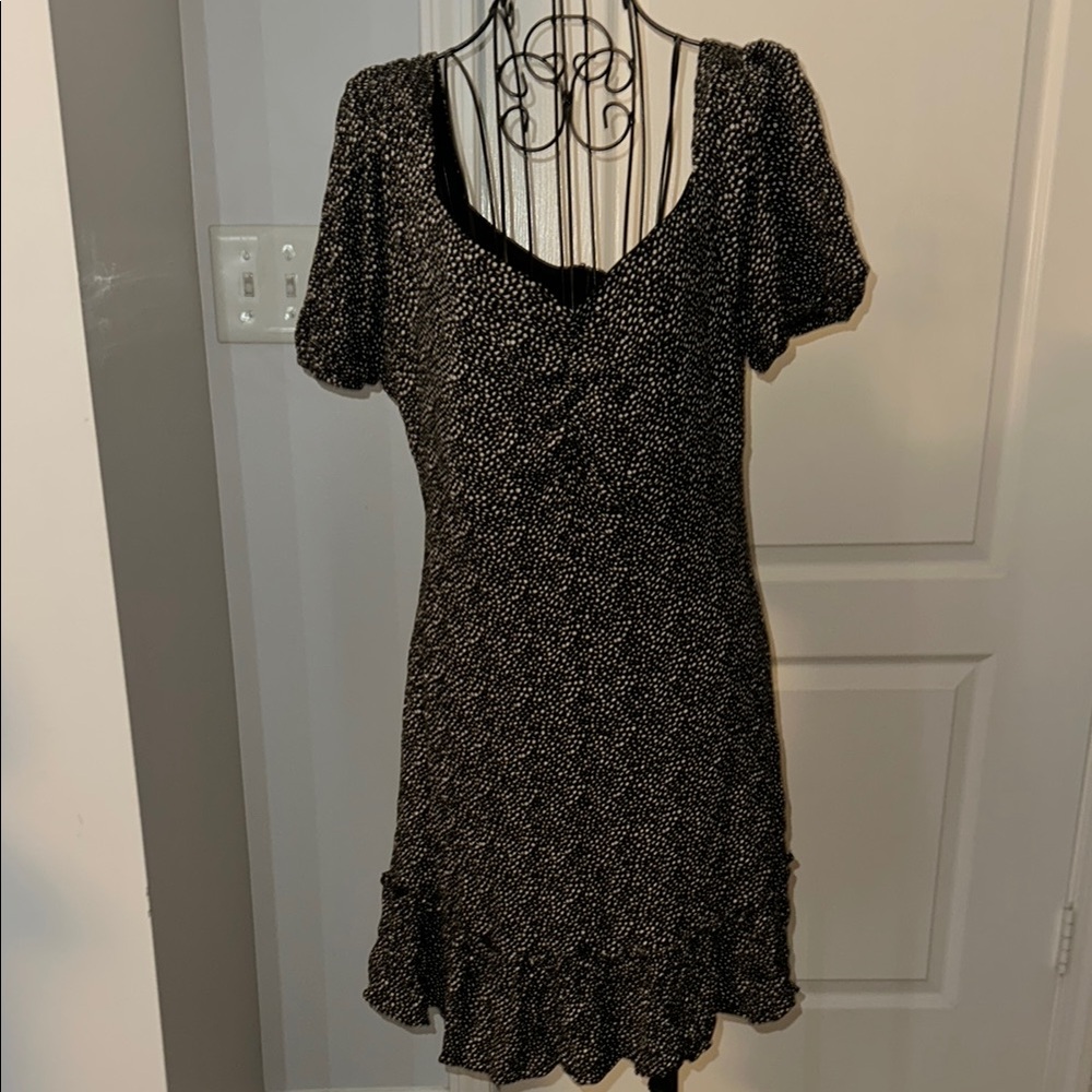 Elegant Black and White Women's Dress